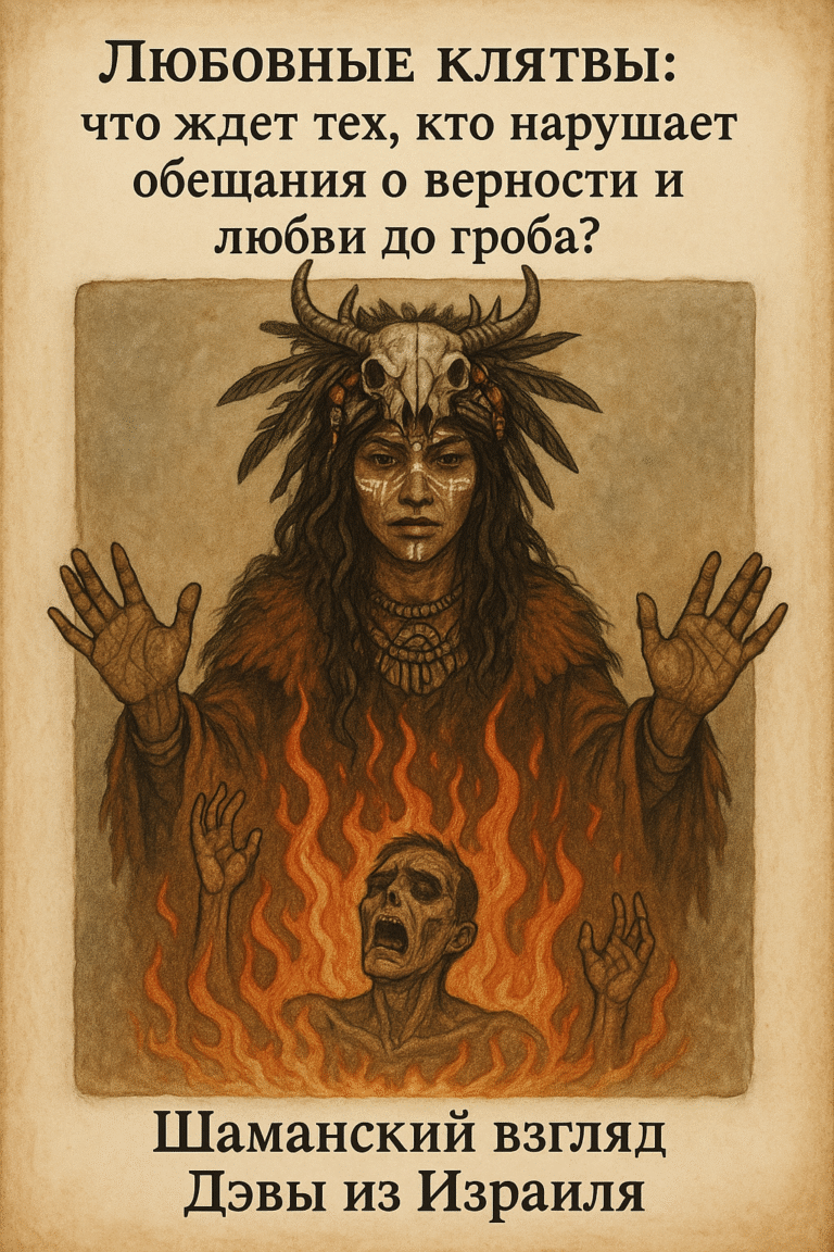 Любовные клятвы: что ждет тех, кто нарушает обещания о верности и любви до гроба? Шаманский взгляд Дэвы из Израиля