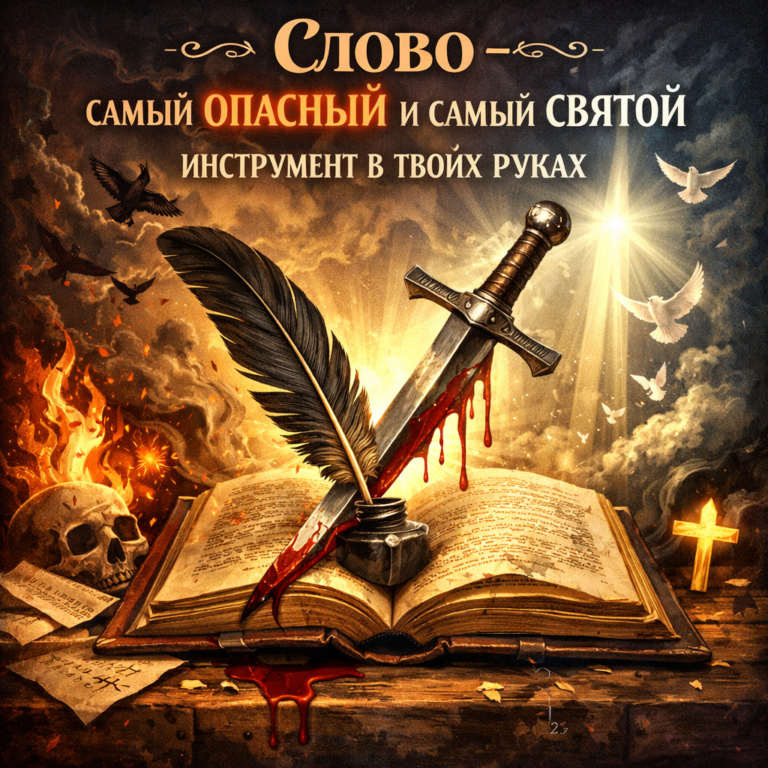 Слово — самый опасный и самый святой инструмент в твоих руках