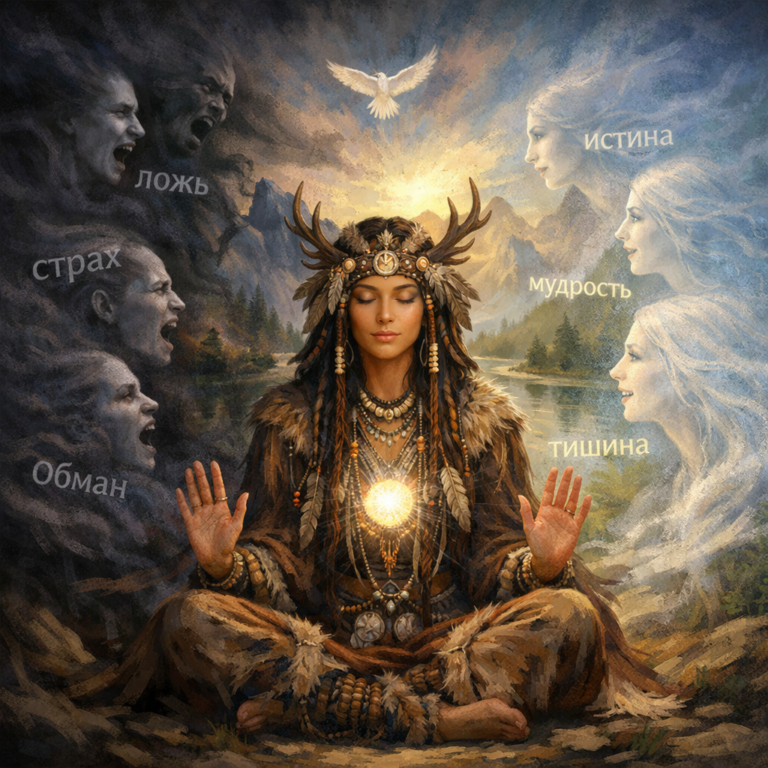 Тишина или голоса: как шаман слышит истину, а не иллюзию