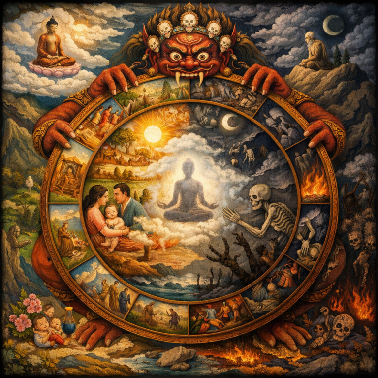 Колесо Сансары: рождение и смерть — иллюзия, которой не было